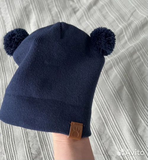 Шапка для мальчика 3-6 мес