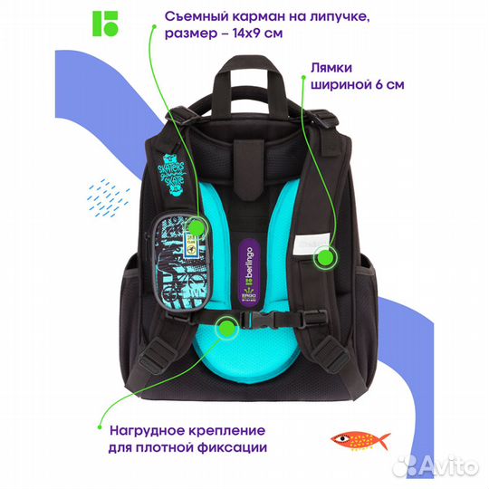 Ранец школьный для мальчика новый (арт. 800238)