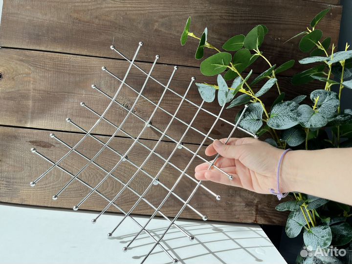 Корзина для фруктов металлическая под серебро