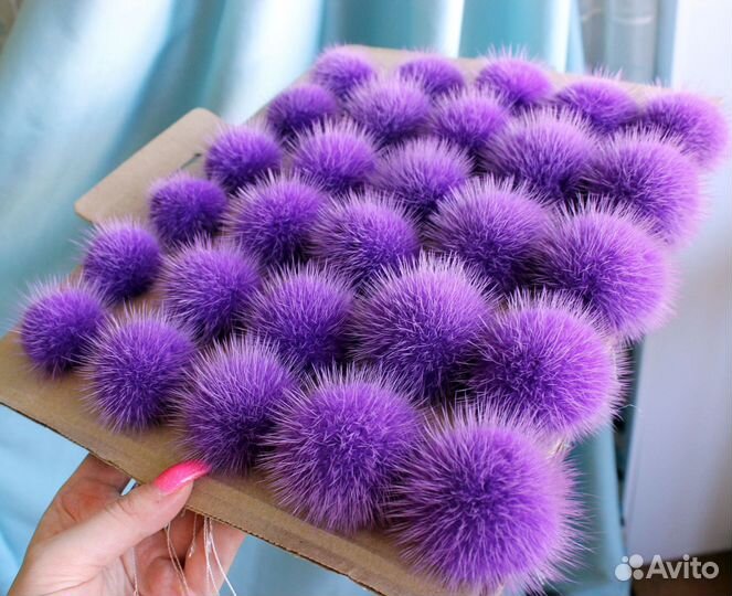 Помпоны из норки
