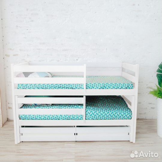 Кроватка берёза матрешка эко для малыша с доп. мес