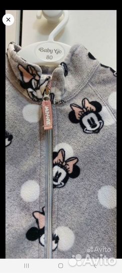 Флисовая кофта hm 98 для девочки