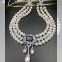 Ожерелье из натурального жемчуга