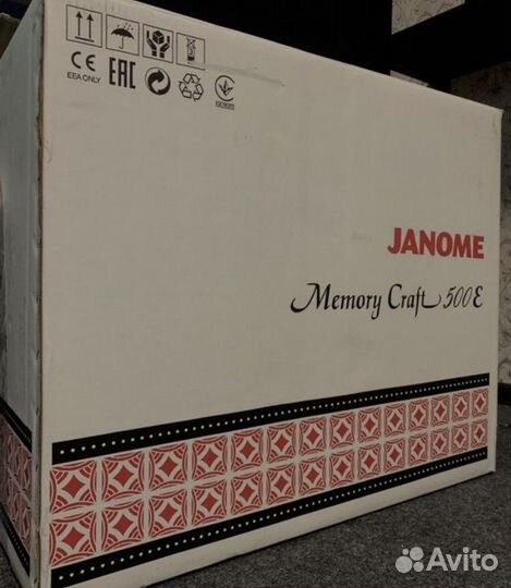 Новая вышивальная машина janome memory craft 500e