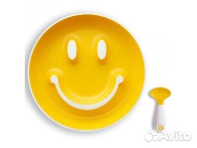 Тарелка на присоске и ложка