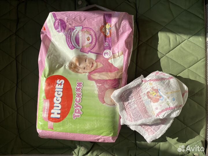 Подгузники трусики 3,joonies,momi,huggies m