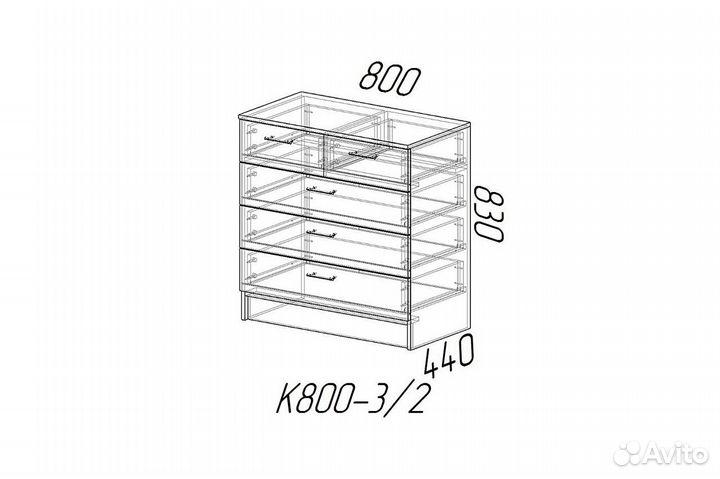 Комод К800
