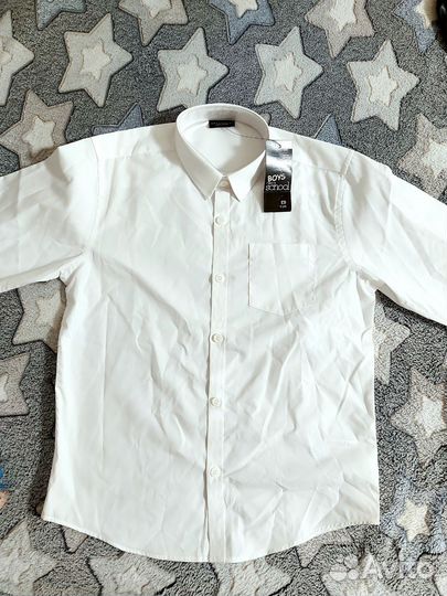 Рубашка белая 134
