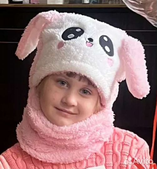 Шапка балаклава с ушами