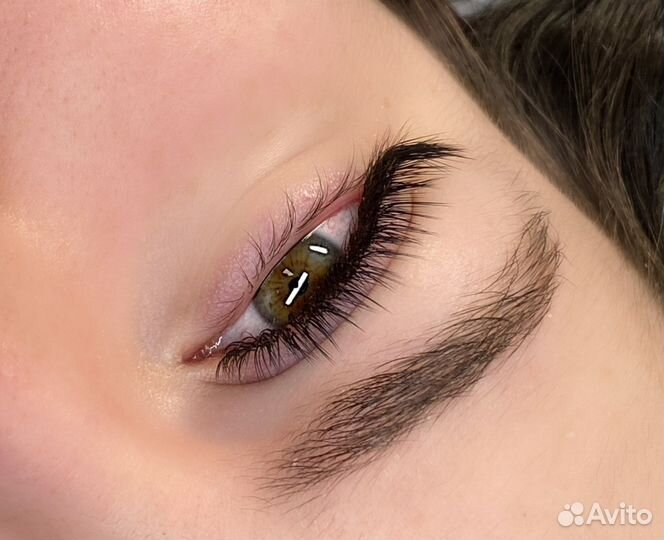 Наращивание ресниц/ оформление бровей