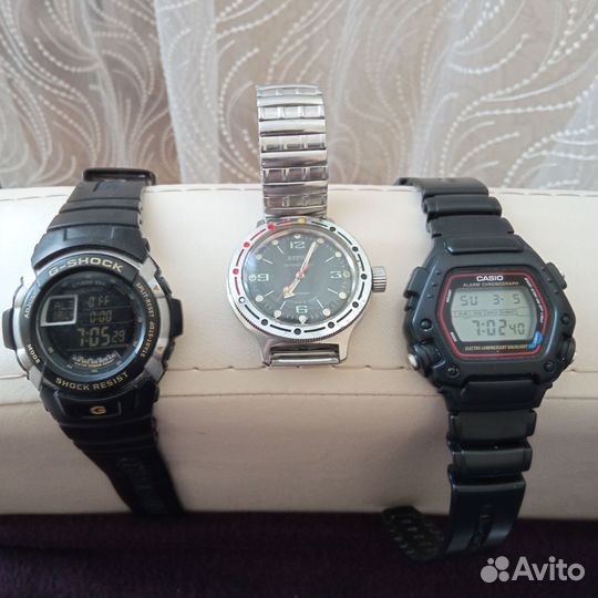 Часы восток амфибия СССР, Casio, G-shock