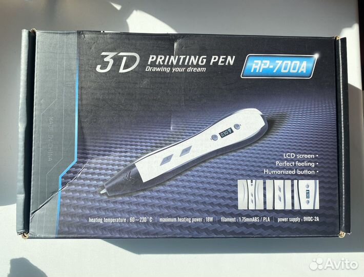 3д ручка с пластиком