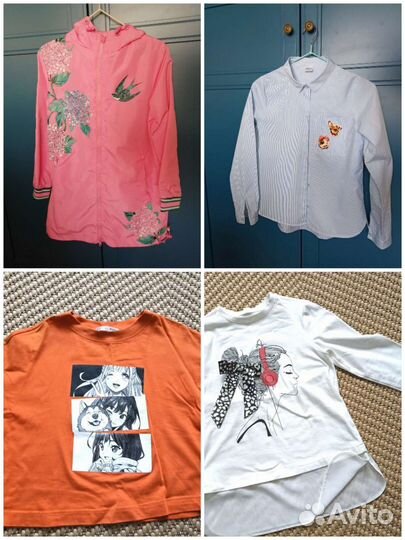 Детские вещи пакетом для девочки 140-146