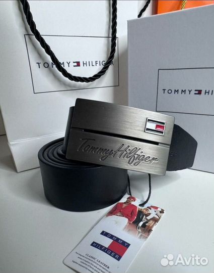 Мужской Кожаный ремень Tommy Hilfiger