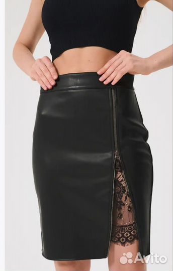 Юбка экокожа 50 раз