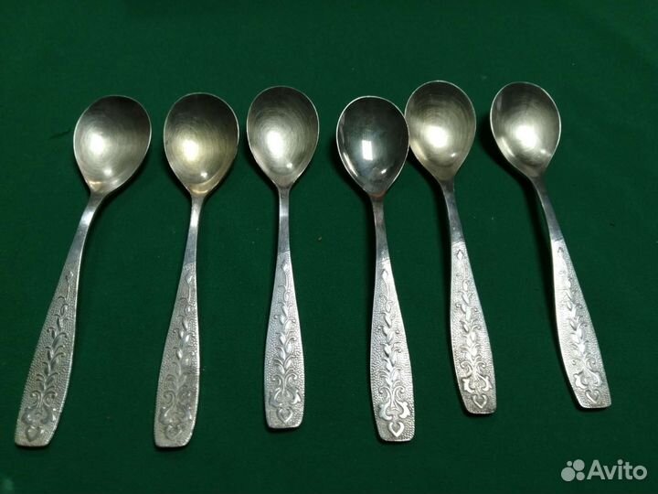 Ложки мельхиоровые, серебрение СССР