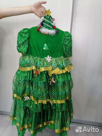 Платье-костюм ёлочки