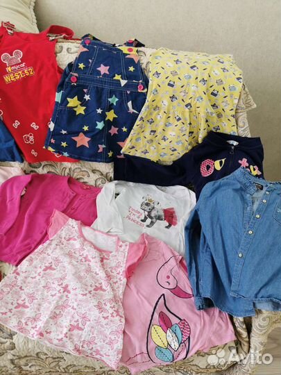 Вещи летние пакетом на девочку, 22 шт. 104,110,116