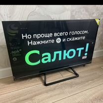 Новый смарт телевизор сбер 32" 81см белый черный