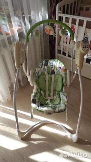 Детские электронные качели шезлонг Graco