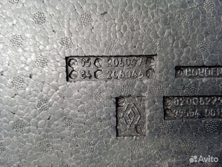 Вкладыш запаски renault megane