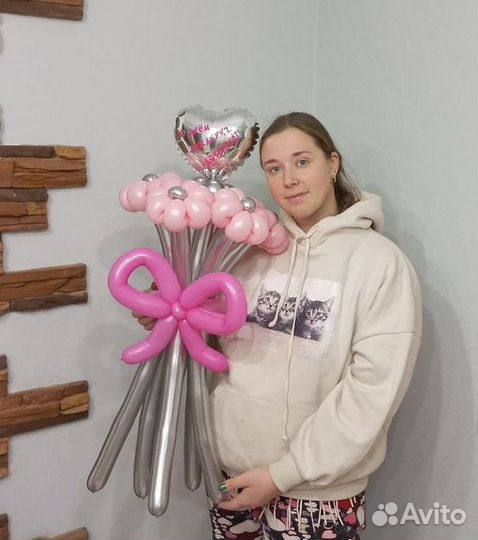 Букет с маленьким сердцем