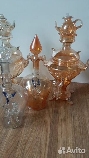 Графины СССР гутное стекло одним лотом