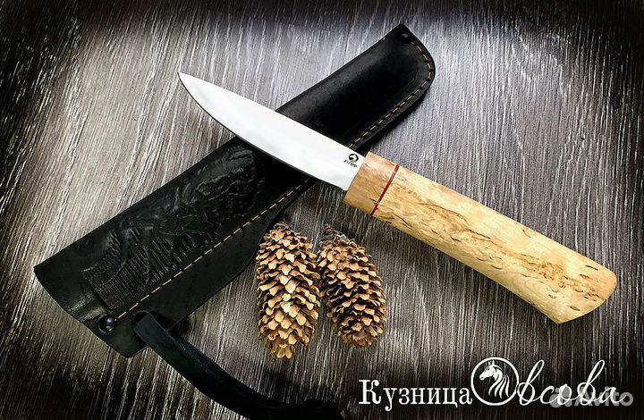 Якутский нож с долом из кованой стали х12мф