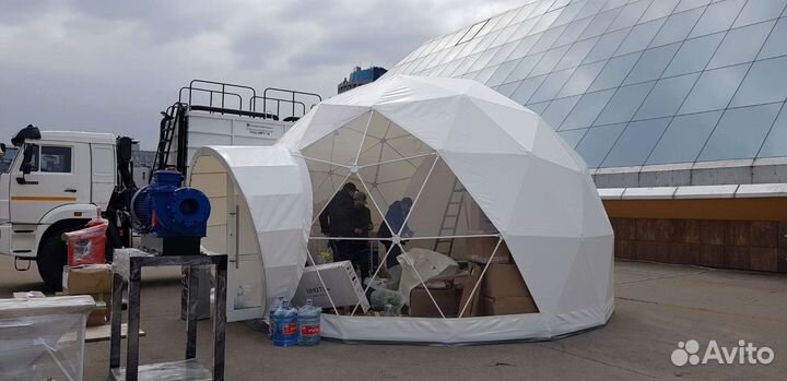 Геокупол шатер мобильный с полом