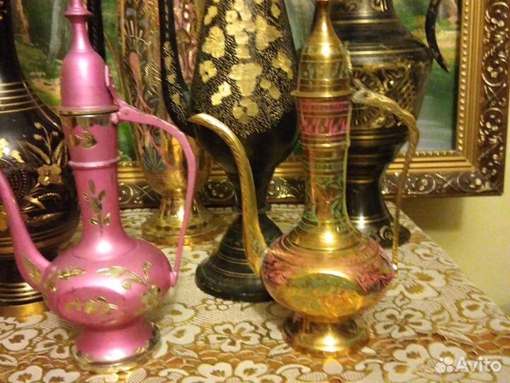 Кувшины, кумганы из латуни Индия