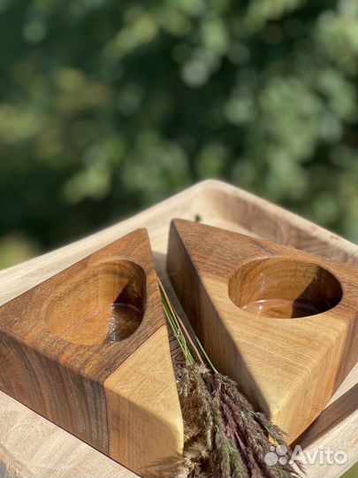 Подсвечники из дерева заготовки