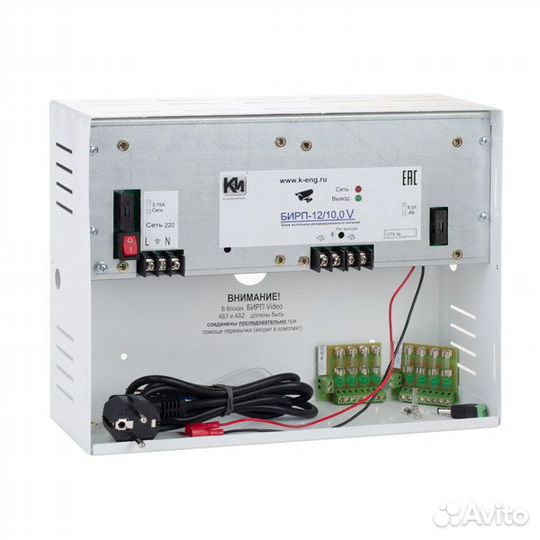 Бирп-12/10,0V (video) ибп для cctv