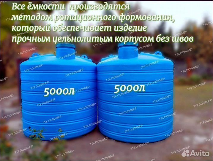 Ёмкости баки для воды/дт от 1000л