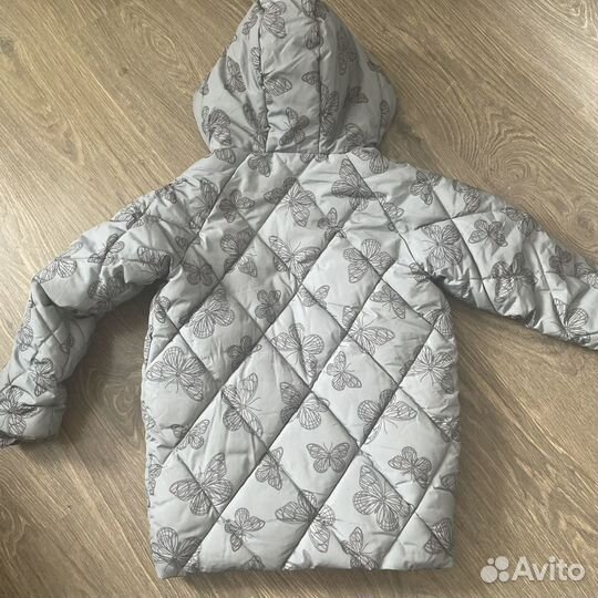 Куртка для девочки, теплая, размер 128