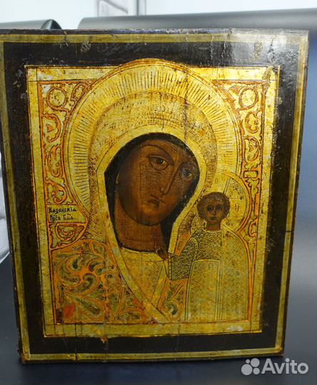 Икона Богоматерь Казанская Богородица 19 век