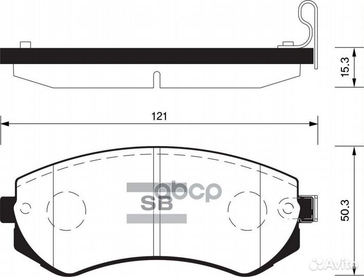 Колодки тормозные дисковые Nissan Almera 1.4i-2
