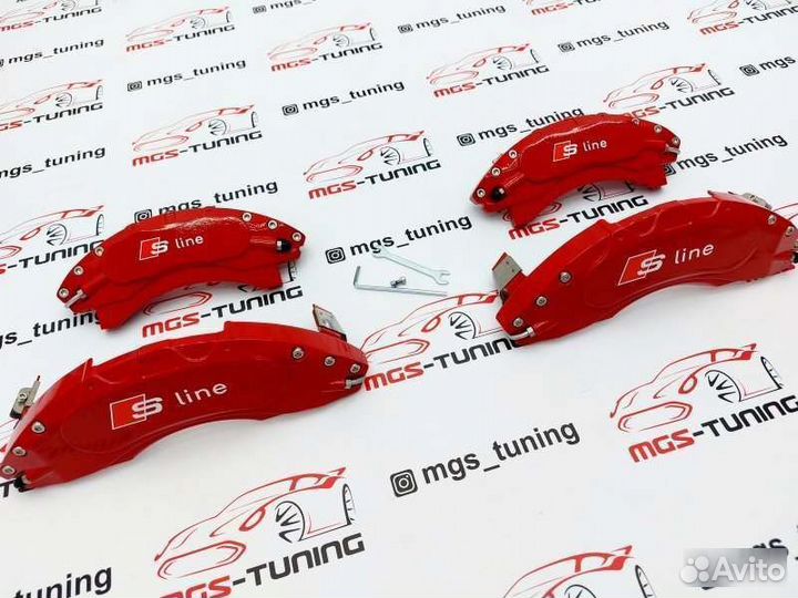 Накладки суппортов S-line металл A7 4G 3.0 бензин