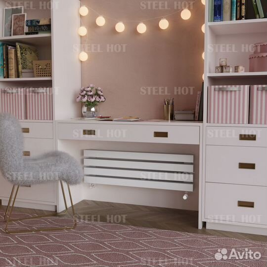 Горизонтальный трубчатый радиатор отопления