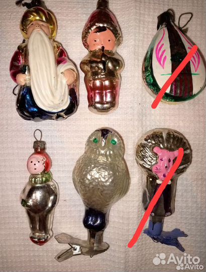 Елочные игрушки СССР