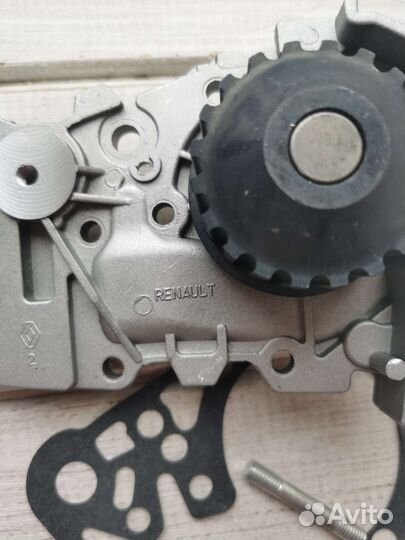 Насос водяной помпа k4m largus, logan, duster