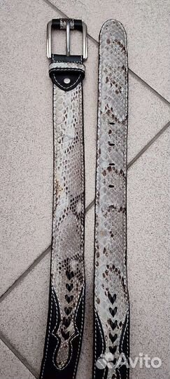 Мужской кожаный ремень ручной работы