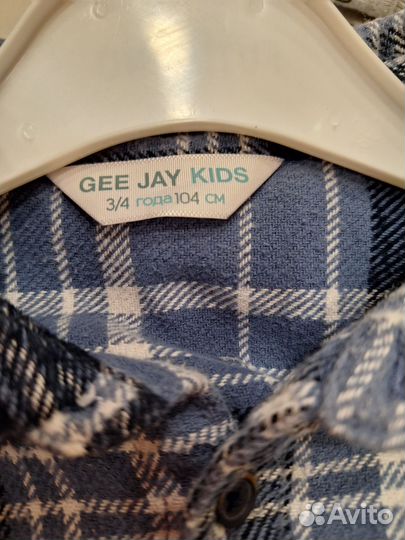 Свитшот и тёплая рубашка для мальчика р.104