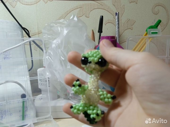 Амигуруми из бисера дракон