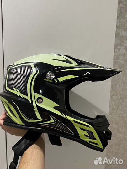 Кроссовый шлем с очками, размер XL