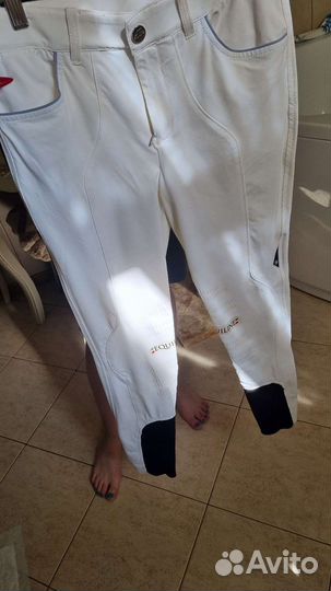 Бриджи для верховой езды с силиконовой леей