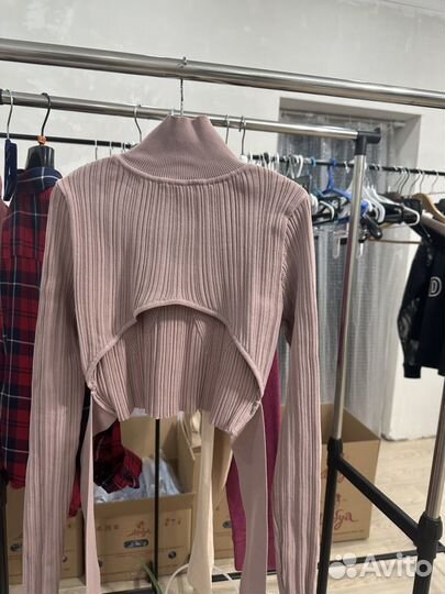 Zara origins женский лонгослив укороченный38-40xs