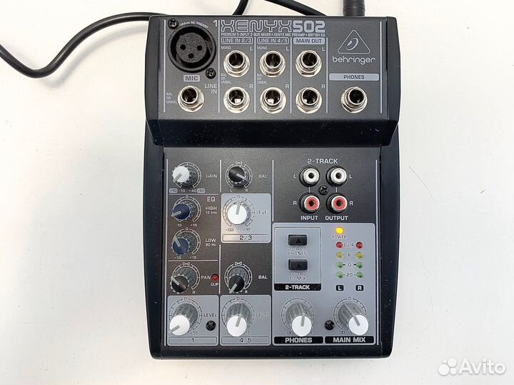 Микшерный пульт behringer xenyx 502