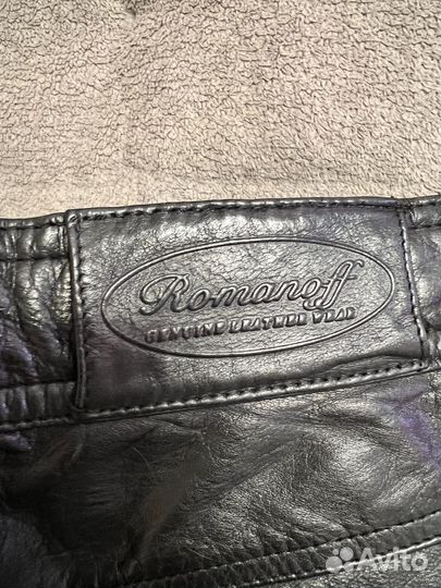 Брюки кожаные