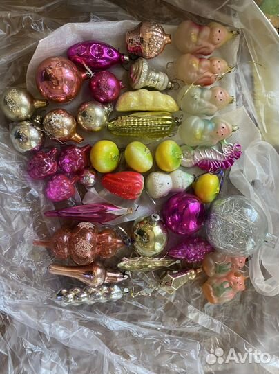 Елочные новогодние игрушки СССР