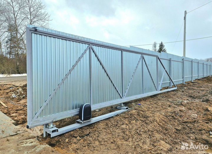 Забор профнастил